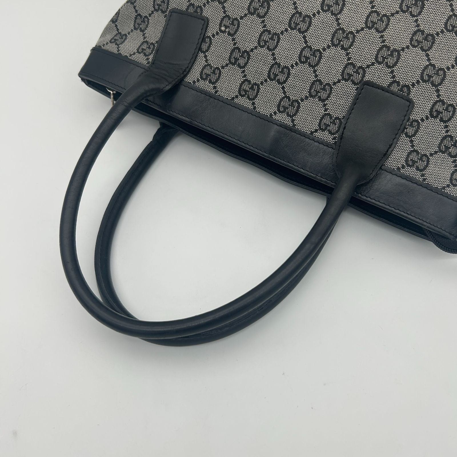 Gucci Tote GG All Over Pattern Canvas Shoulder Leather — view 6