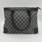 Gucci Tote GG All Over Pattern Canvas Shoulder Leather — view 3