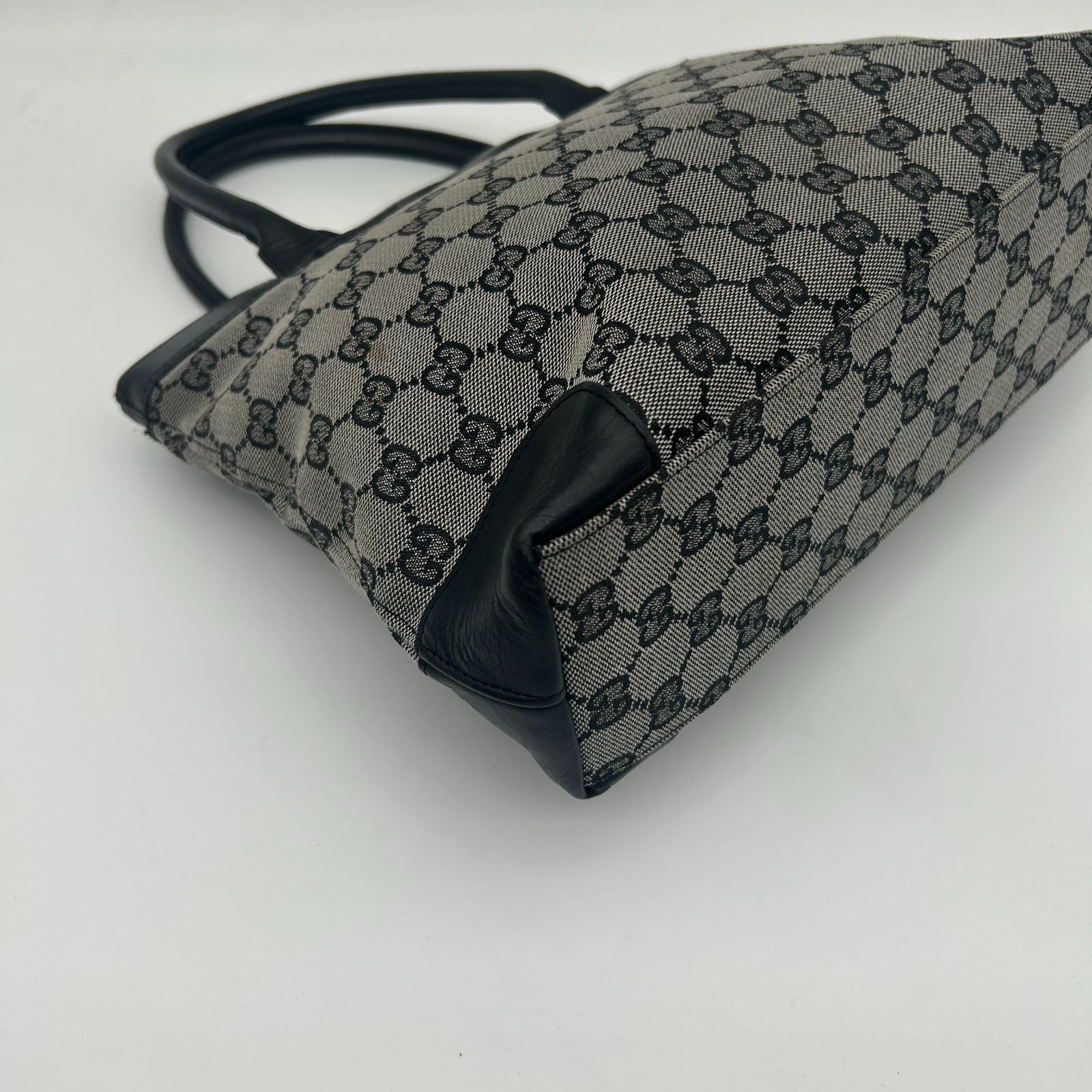Gucci Tote GG All Over Pattern Canvas Shoulder Leather — view 8