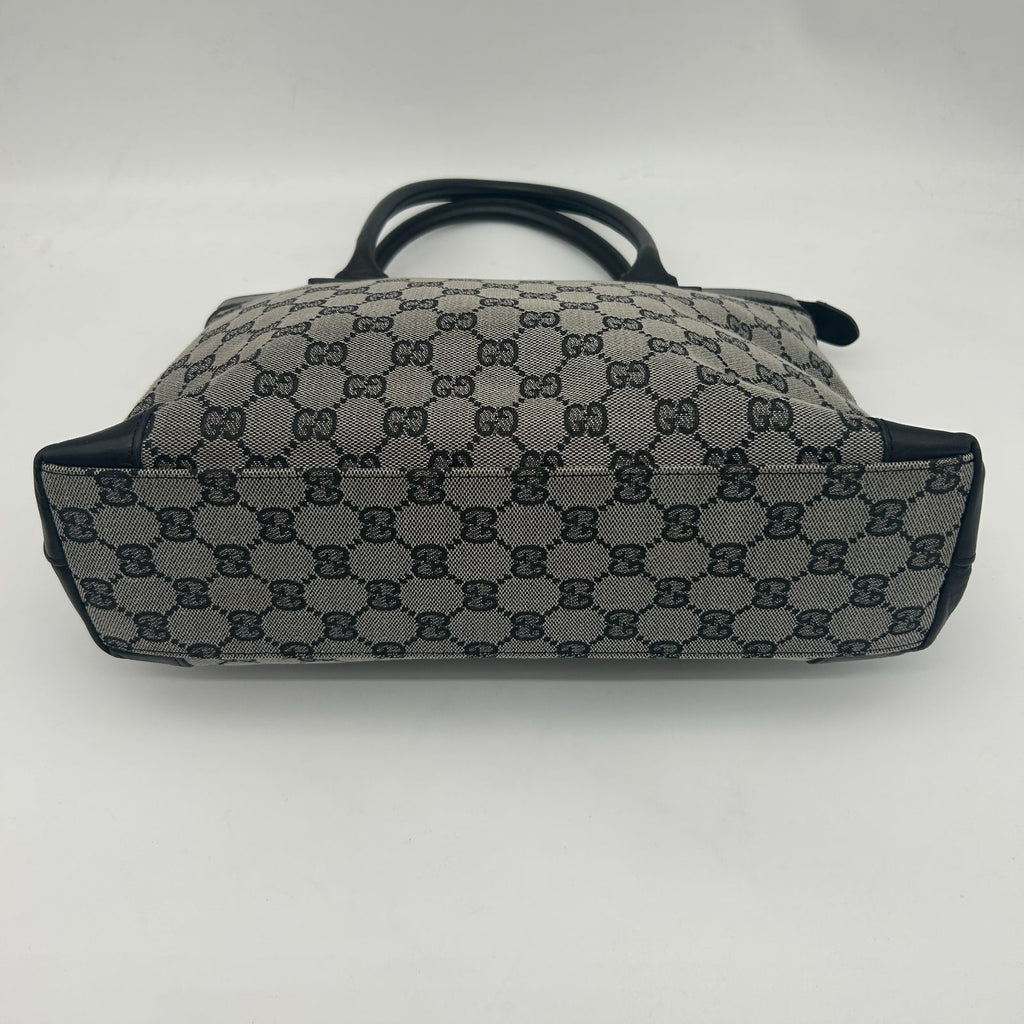 Gucci Tote GG All Over Pattern Canvas Shoulder Leather — view 7