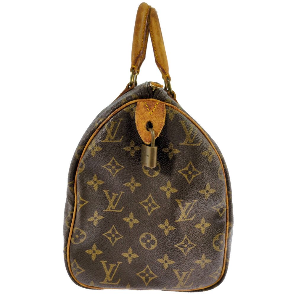 Louis Vuitton Monogram Speedy 30 Shoulder Bag Brown — view 2