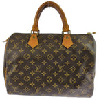 Louis Vuitton Monogram Speedy 30 Shoulder Bag Brown — view 3