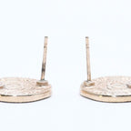 Chanel Earrings CC Logo Coin Motif Gold — view 7