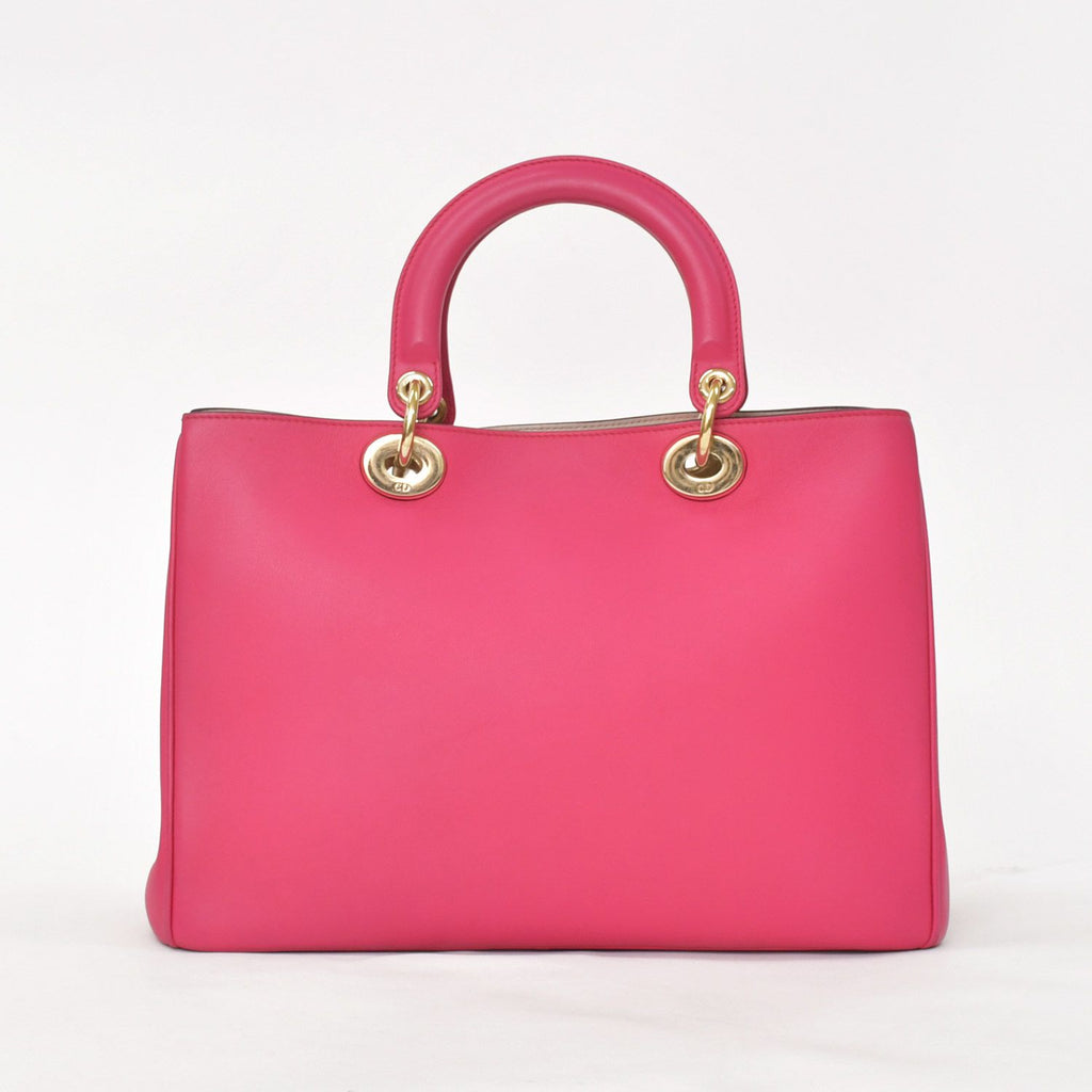 Dior Diorissimo 2-Way Handbag Pink Leather Gold — view 2