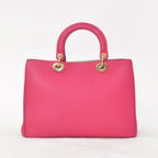 Dior Diorissimo 2-Way Handbag Pink Leather Gold — view 2