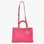 Dior Diorissimo 2-Way Handbag Pink Leather Gold — view 4