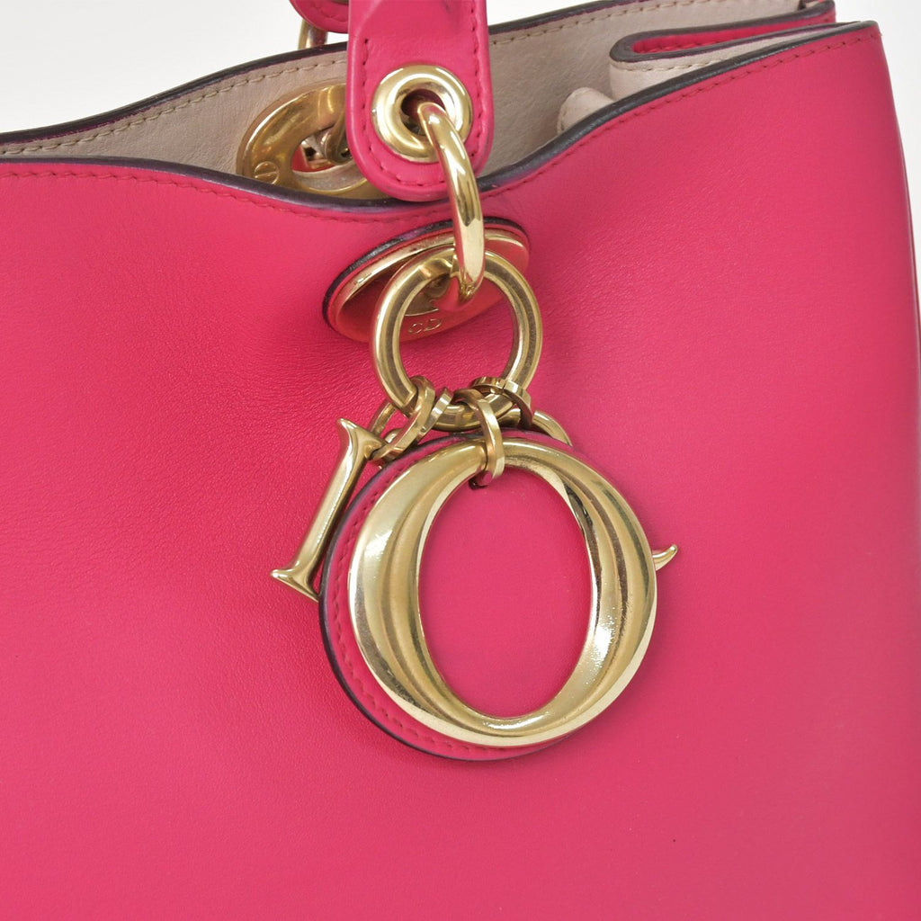 Dior Diorissimo 2-Way Handbag Pink Leather Gold — view 5