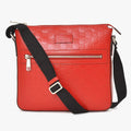 Gucci Shoulder Bag Guccissima Red Silver