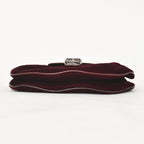Dior Burgundy Wine Red Velour Bucket Bag Patent Leather — view 7