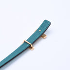 Hermes Belt Gold Leather Reversible Emerald Green — view 8