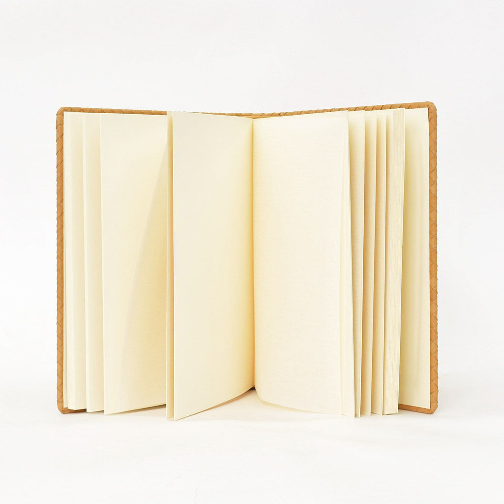 Bottega Veneta Vintage Notebook Intrecciato Leather Beige Brown Agenda — view 4