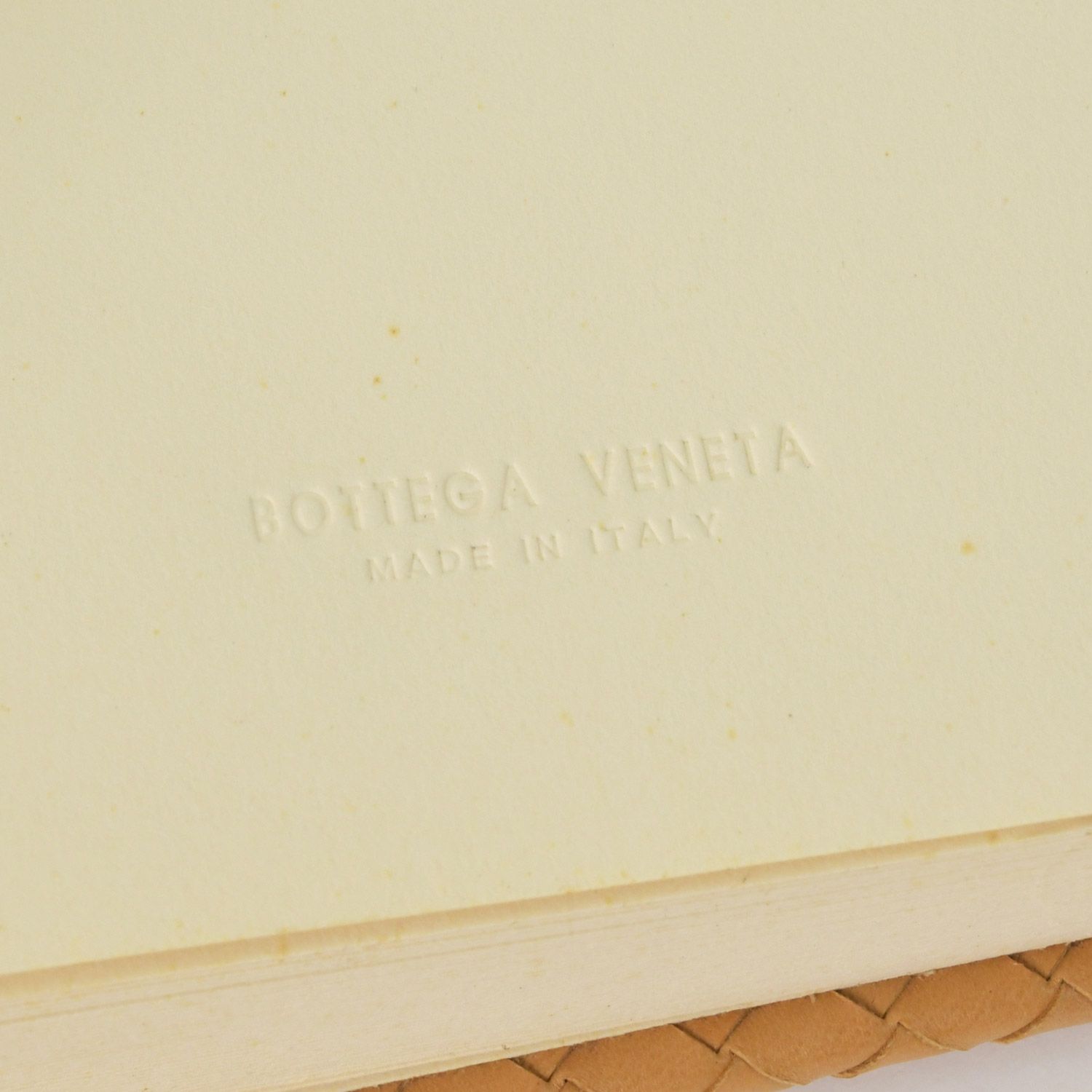 Bottega Veneta Vintage Notebook Intrecciato Leather Beige Brown Agenda — view 6