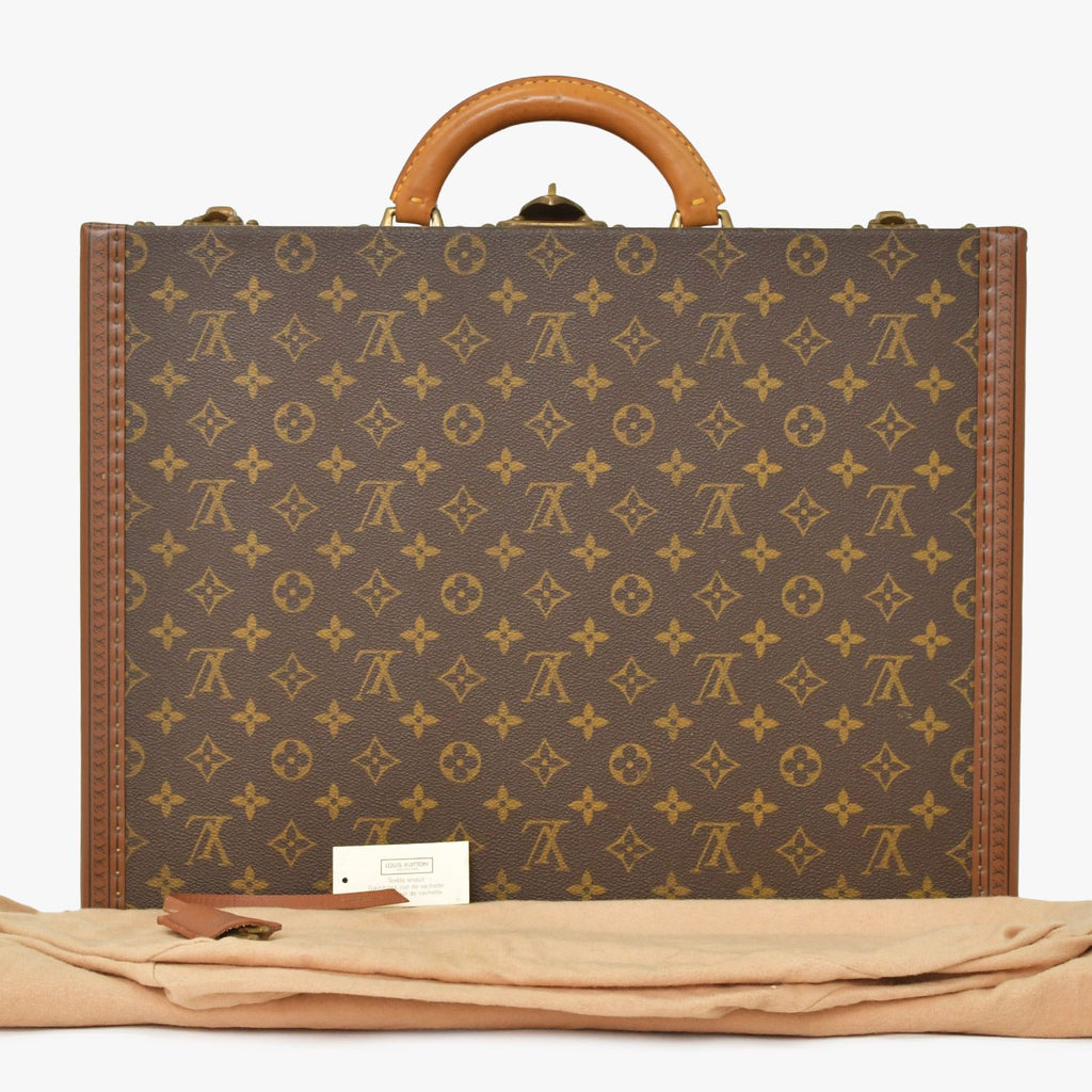 Louis Vuitton President 45 Suitcase Trunk Case Monogram Brown