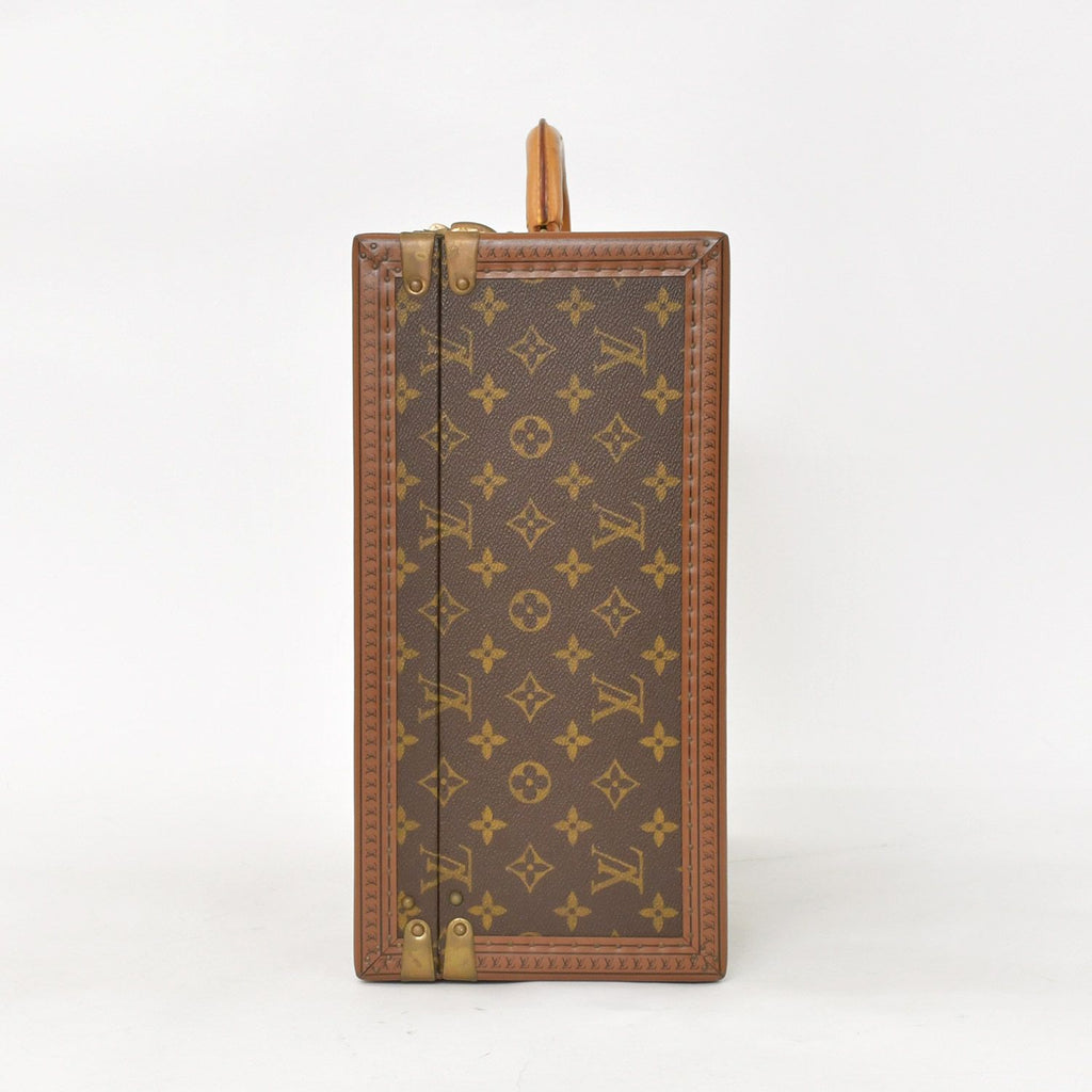 Louis Vuitton President 45 Suitcase Trunk Case Monogram Brown — view 3