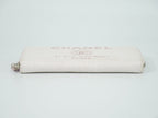 Chanel Deauville CC Logo Zip Around Wallet Canvas White Pink — view 3