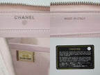 Chanel Deauville CC Logo Zip Around Wallet Canvas White Pink — view 9