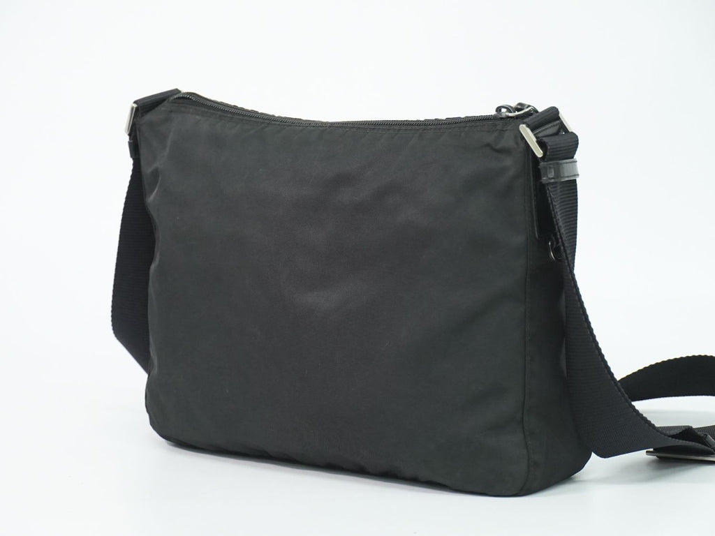 Prada Nylon Shoulder Bag Pochette Black — view 2