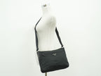 Prada Nylon Shoulder Bag Pochette Black — view 6