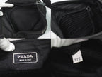 Prada Nylon Shoulder Bag Pochette Black — view 9