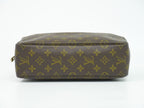 Louis Vuitton LV Trousse Toilet 28 Monogram Pouch Clutch Brown — view 3