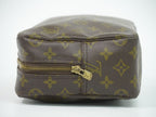 Louis Vuitton LV Trousse Toilet 28 Monogram Pouch Clutch Brown — view 6