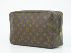 Louis Vuitton LV Trousse Toilet 28 Monogram Pouch Clutch Brown — view 2