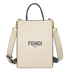 Fendi Pack Shopping Small 2-Way Shoulder Bag Pochette Leather Pink