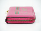 Gucci Vintage Logo Zip Around Wallet Leather Pink — view 4
