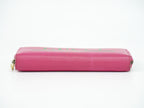 Gucci Vintage Logo Zip Around Wallet Leather Pink — view 3