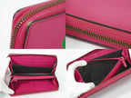 Gucci Vintage Logo Zip Around Wallet Leather Pink — view 8