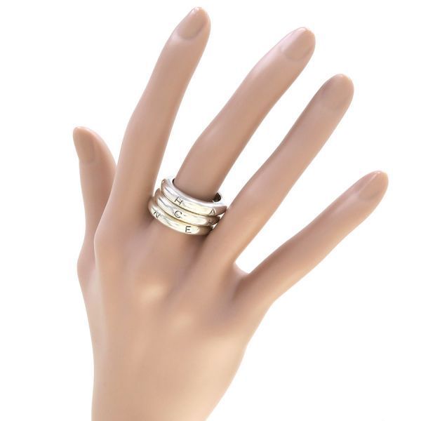 Chanel Triple Strand Logo Ring — view 9