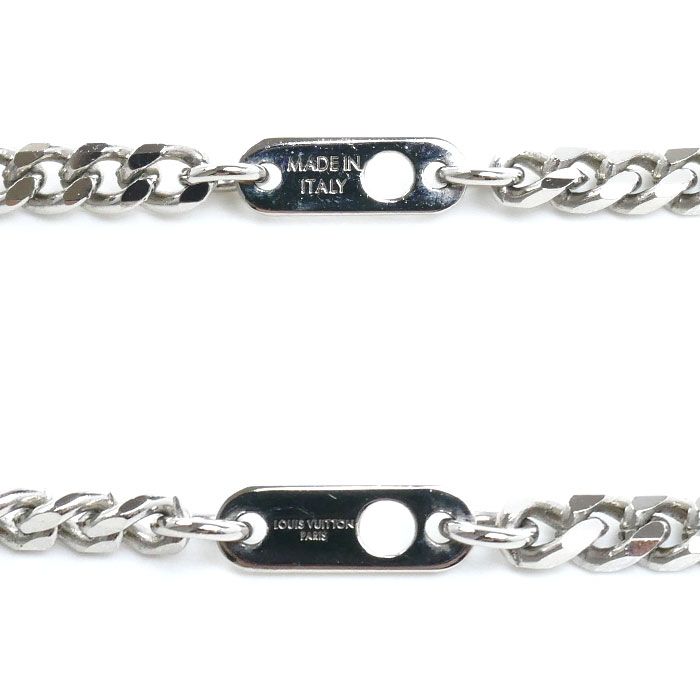 Louis Vuitton Metal Pendant Damier Staple Necklace 45 50 55 cm — view 5