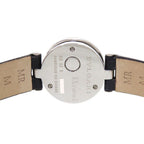 Bvlgari Double Heart SS Leather Black Quartz Watch Dial — view 3