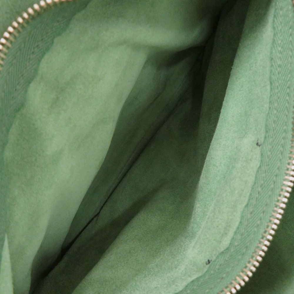 Saint Laurent Muse Two Leather Green Navy Blue Handbag — view 8