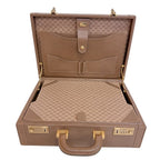 Gucci Vintage Attache Case Handbag GG Pattern Business — view 7