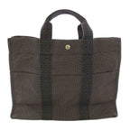 Hermes Her Line MM Tote Canvas Gray TK