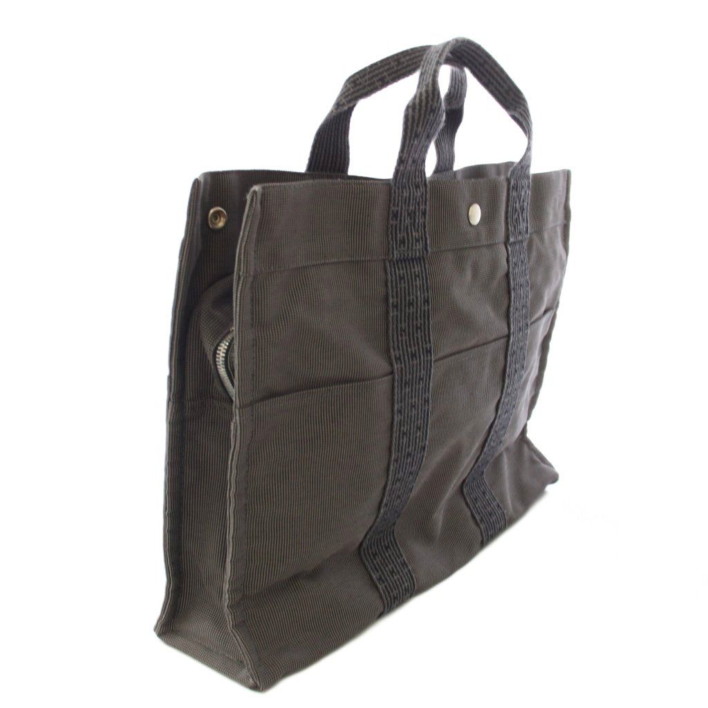 Hermes Her Line MM Tote Canvas Gray TK — view 3