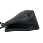 Chanel And Quilted CC Logo Caviar Leather Chain Tote Black — view 5