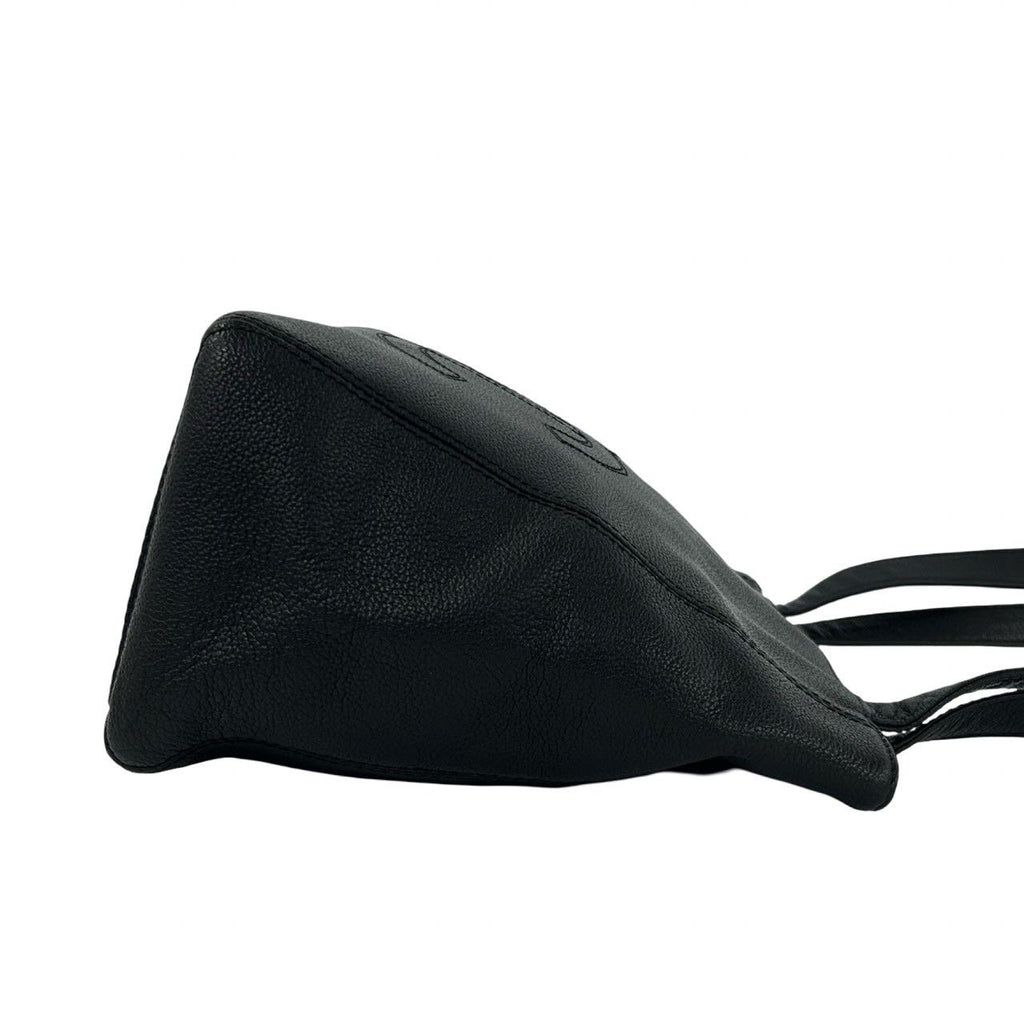 Chanel Card and No 5 Vintage CC Logo Leather Mini Tote Black — view 6