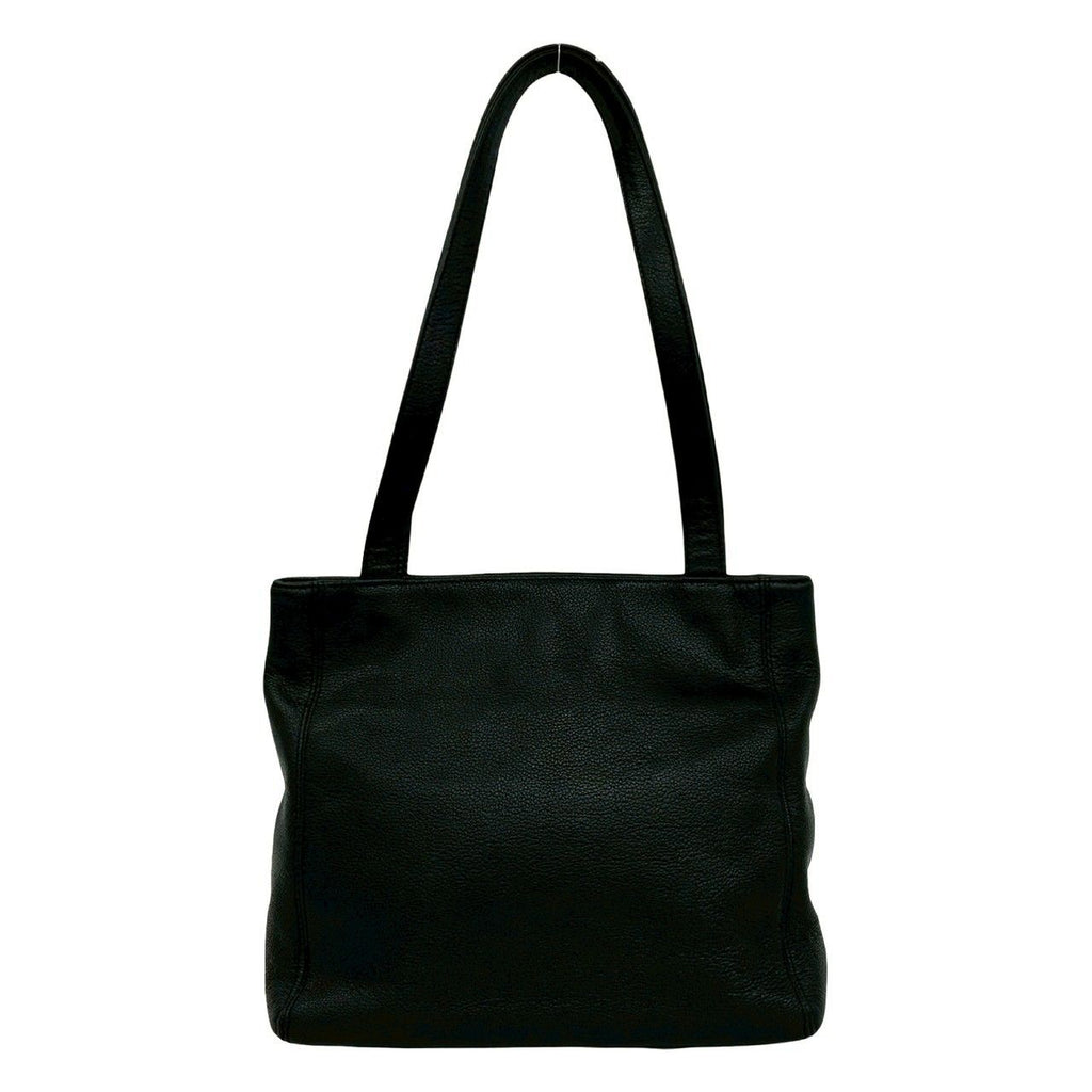 Chanel Card and No 5 Vintage CC Logo Leather Mini Tote Black — view 3