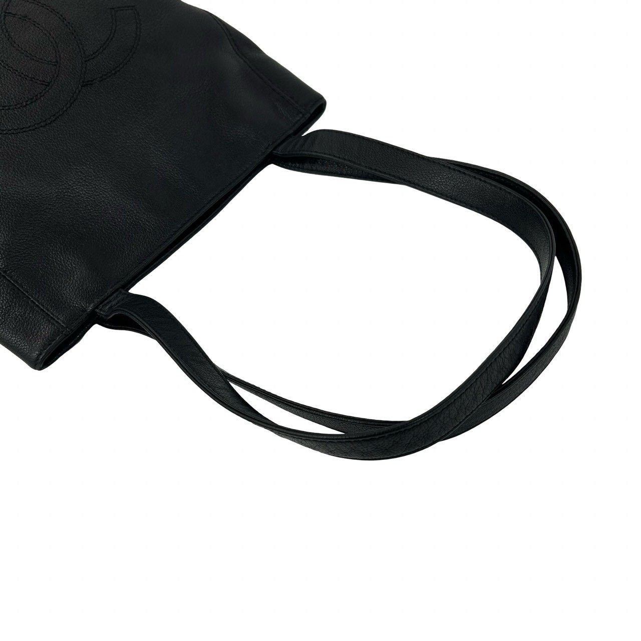 Chanel Card and No 5 Vintage CC Logo Leather Mini Tote Black — view 4