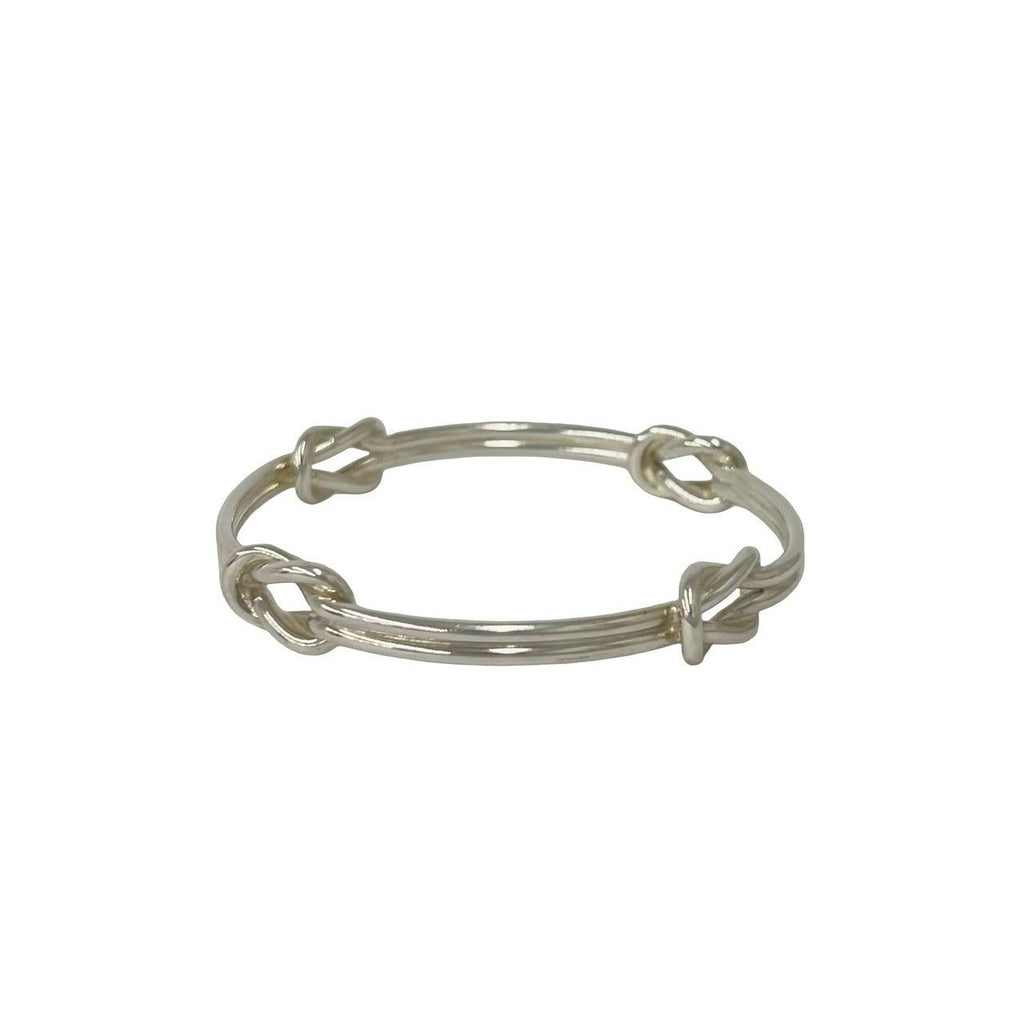 Gucci Vintage Knot Bangle 925 Sterling Silver Bracelet — view 4