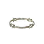 Gucci Vintage Knot Bangle 925 Sterling Silver Bracelet — view 4