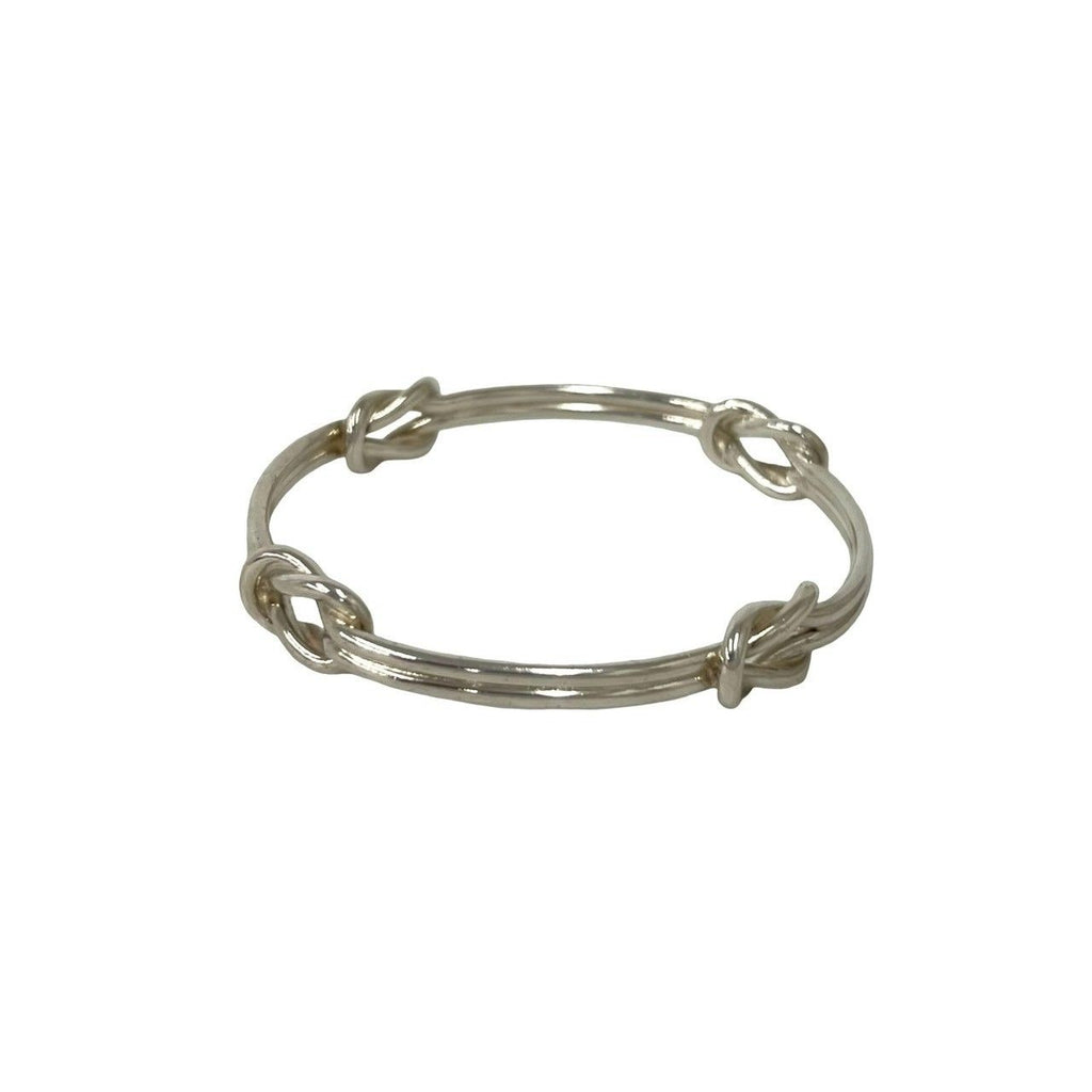Gucci Vintage Knot Bangle 925 Sterling Silver Bracelet — view 6