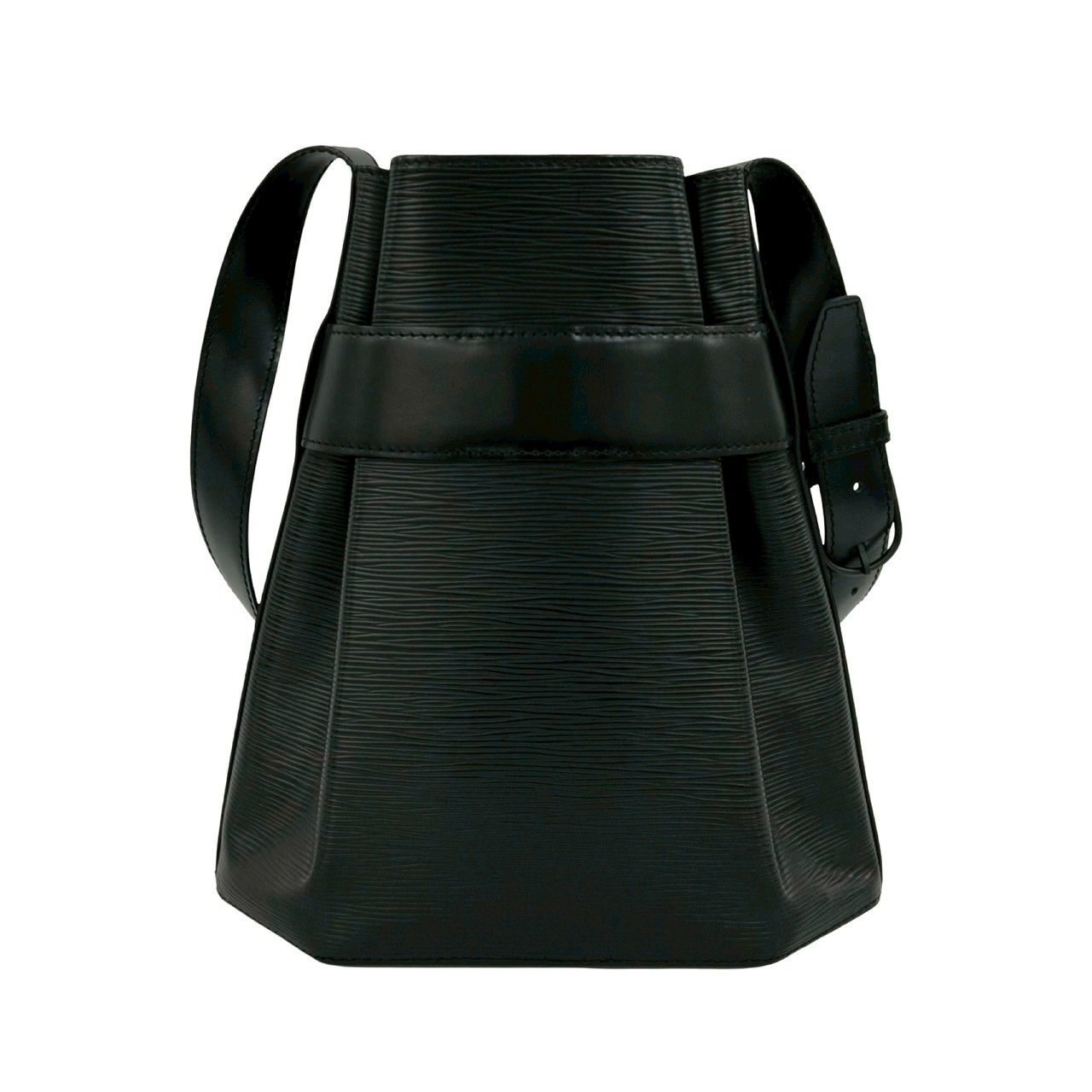 Louis Vuitton Vintage Sac Deport PM Epi Leather Shoulder Bag Noir — view 3