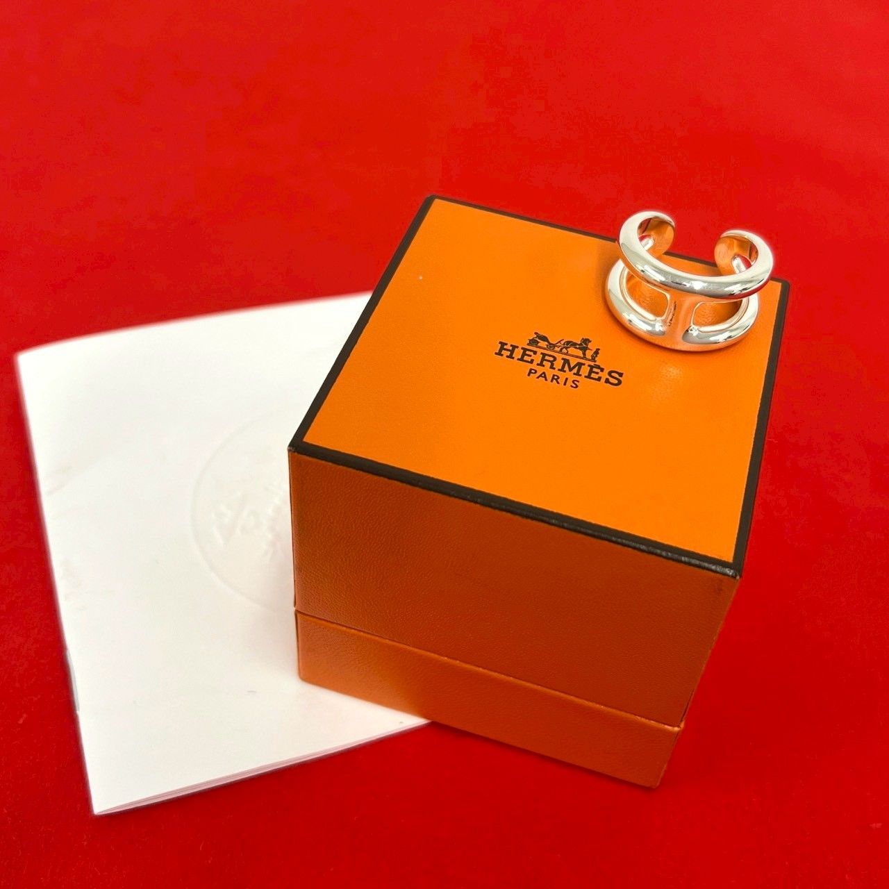 Hermes Osmose GM Ring 925 Sterling Silver