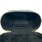 Dior Travel Small Vanity Cannage Leather 2-Way Shoulder Bag Black — view 9