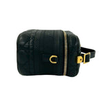 Dior Travel Small Vanity Cannage Leather 2-Way Shoulder Bag Black — view 6