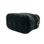 Dior Travel Small Vanity Cannage Leather 2-Way Shoulder Bag Black — view 8