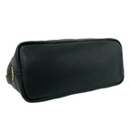 Prada Triangle Logo Perforated Vitello Daino Leather Handbag Mini Tote Black — view 7